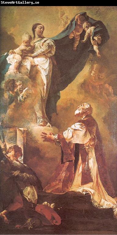 PIAZZETTA, Giovanni Battista The Virgin Appearing to St. Philip Neri
